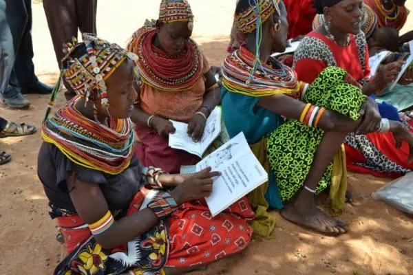 Rendille women in a literacy class